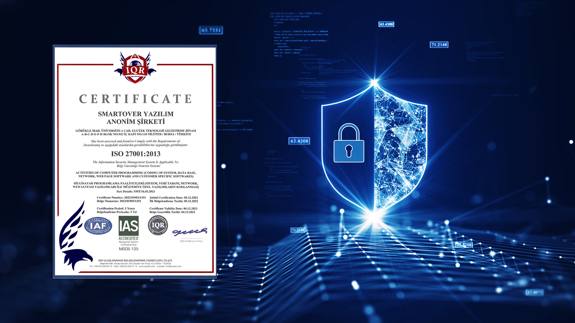TROWAS, Veri Koruma ve Bilgi Güvenliği Sistemini, ISO 27001:2013 sertifikası ile Belgelendirdi.