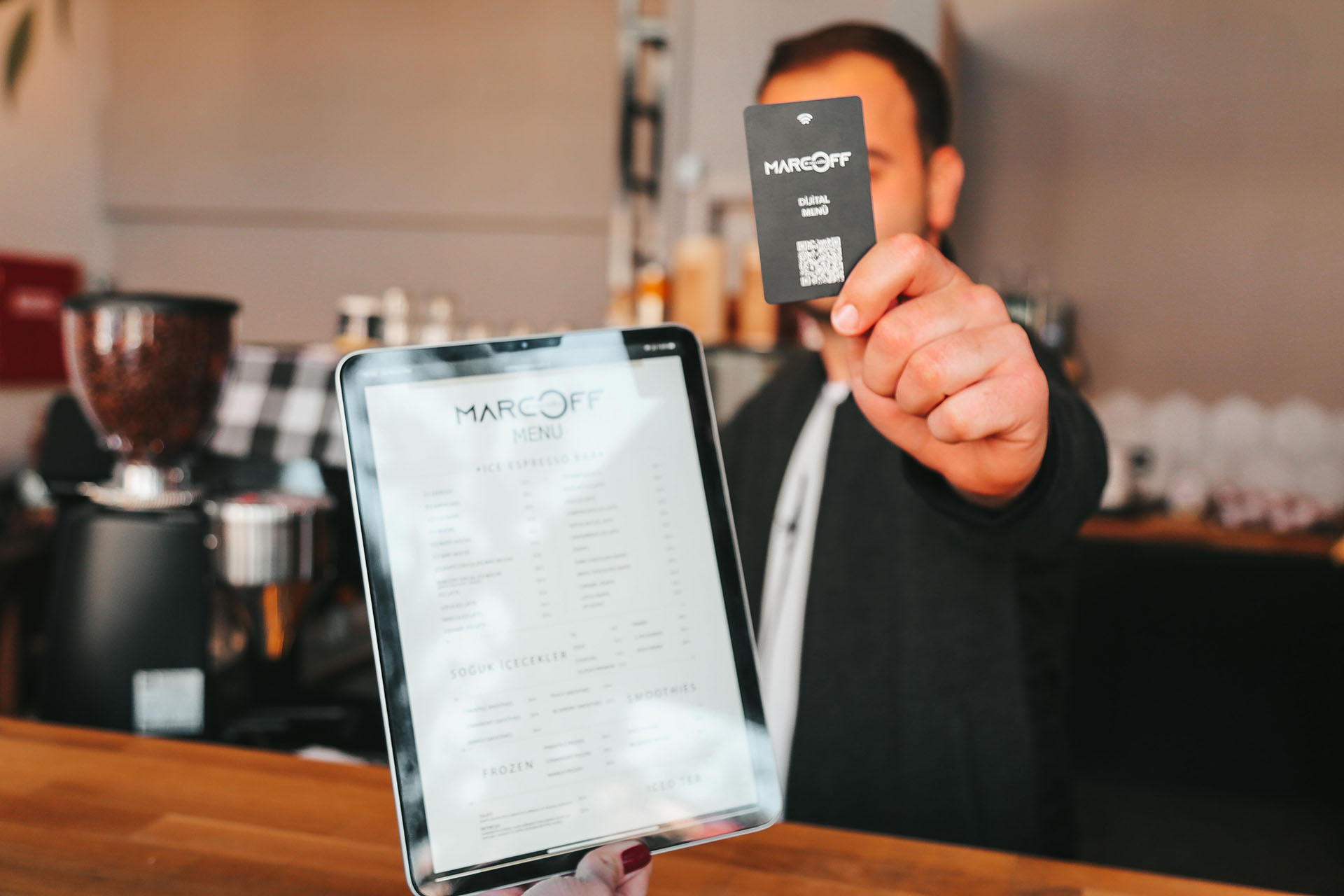 NFC Digital Business Card, NFC Digital Menu for Business and Cafes