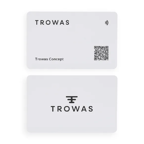 White Digital Business Card