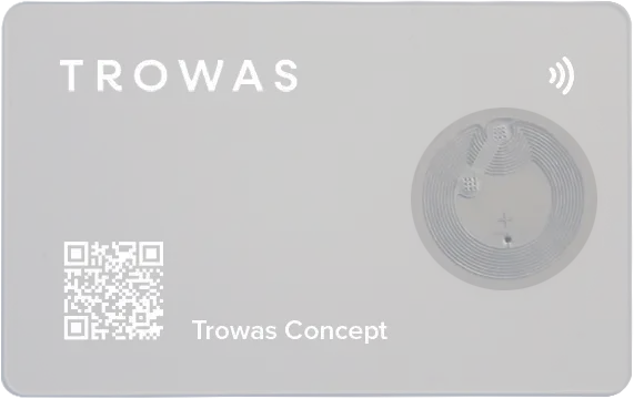 Transparent PVC Digital Business Card