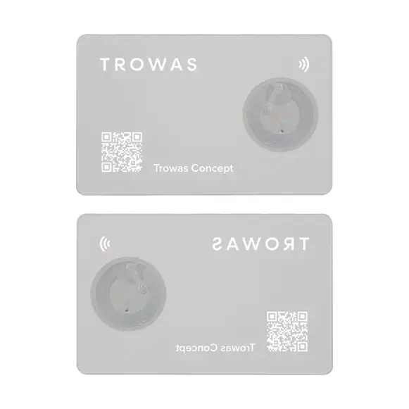 Transparent PVC Digital Business Card