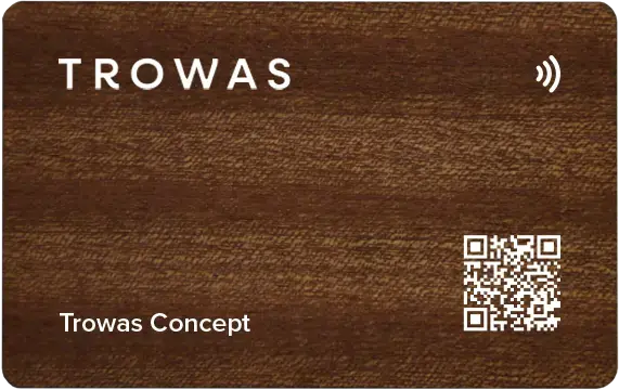 Wooden Digital Business Card