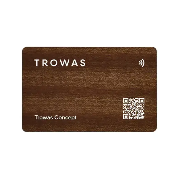 Wooden Digital Business Card