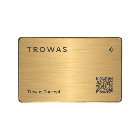 Metal Golden Digital Business Card