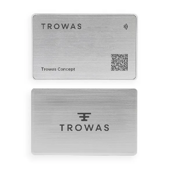 Metal Silver Digital Business Card