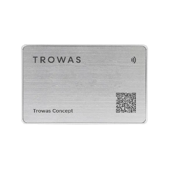 Metal Silver Digital Business Card