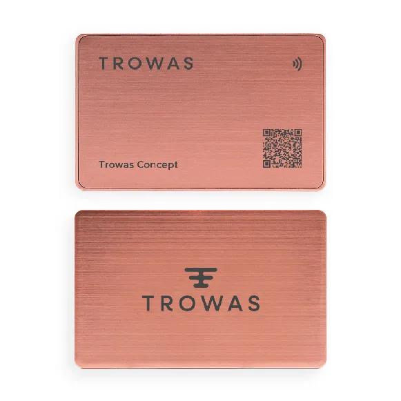 Metal Rose Gold Digital Business Card
