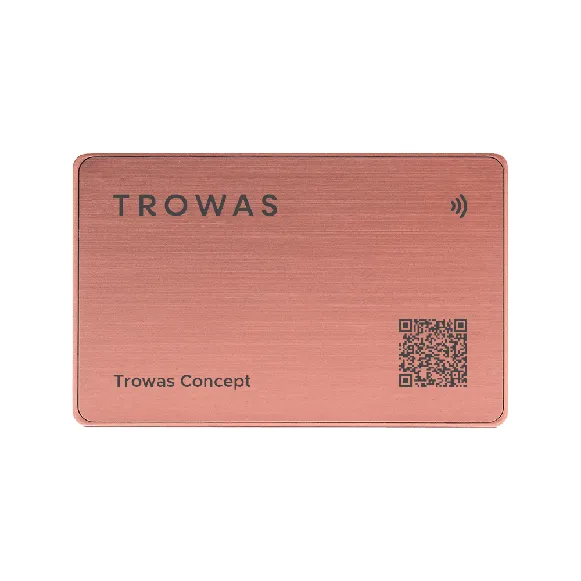 Metal Rose Gold Digital Business Card